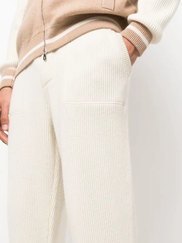 Brunello Cucinelli Cashmere ribbed-knit Track Pants Brunello Cucinelli Cashmere ribbed-knit Track Pants