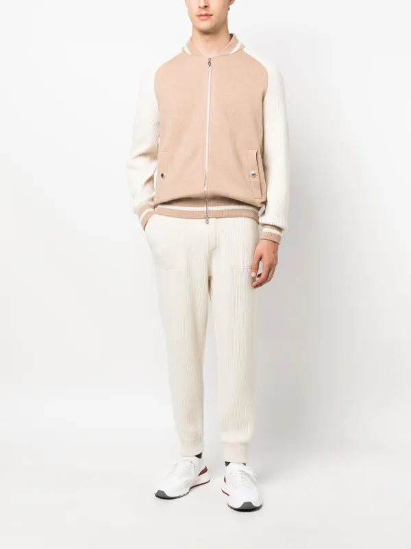Brunello Cucinelli Cashmere ribbed-knit Track Pants Brunello Cucinelli Cashmere ribbed-knit Track Pants