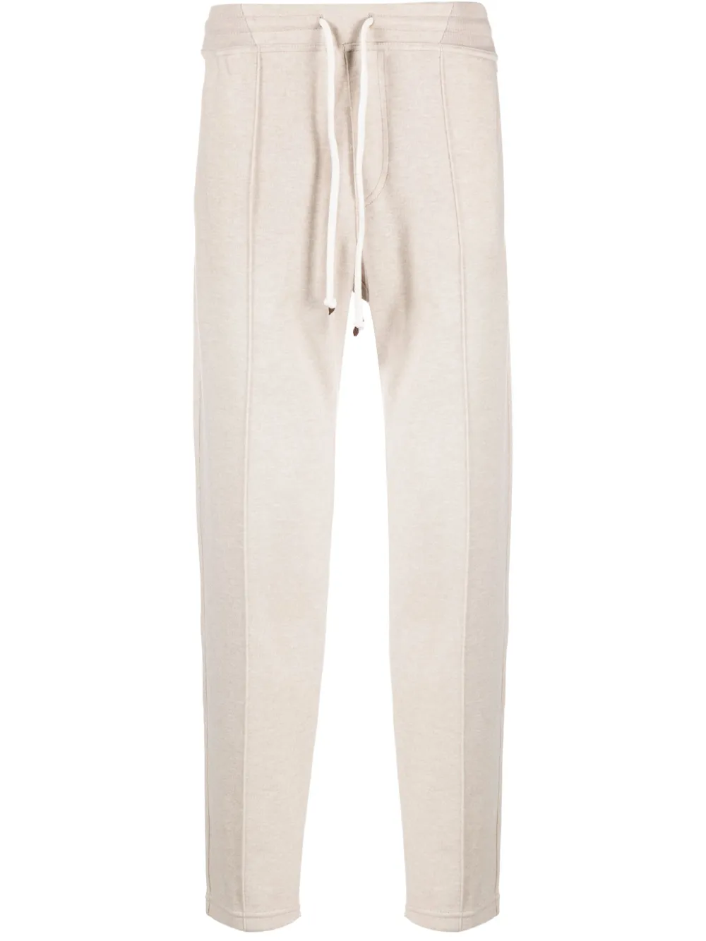 Brunello Cucinelli drawstring-waist cashmere trousers - Toni neutri