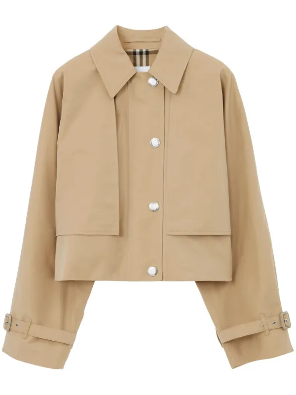 Burberry cropped jacket new arrivals