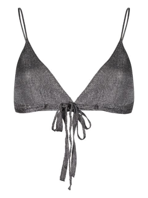 Paloma Wool top de bikini metalizado