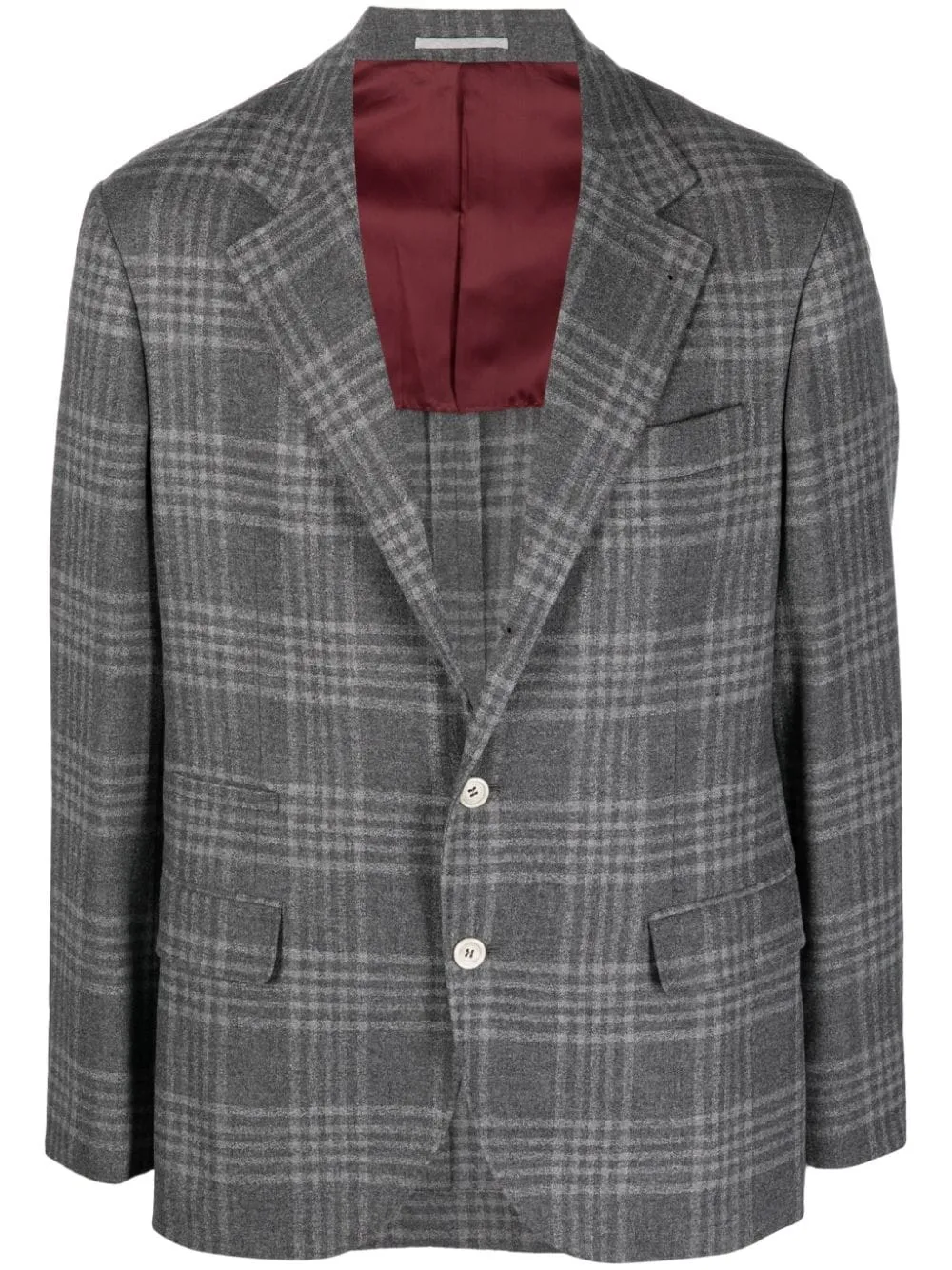 Brunello Cucinelli check-pattern wool-blend Blazer - Farfetch