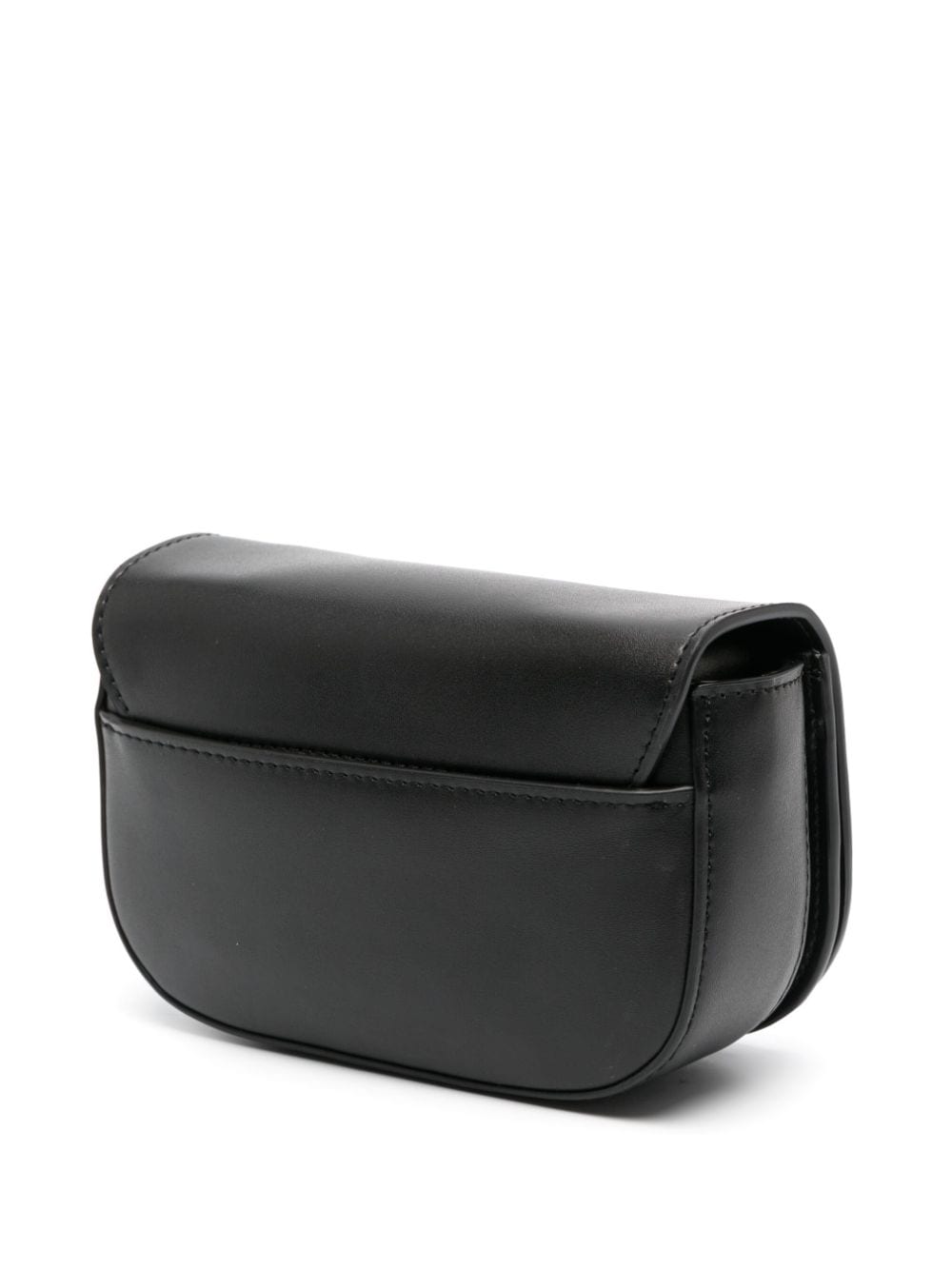 Shop Chiara Ferragni Eyelike Buckle-detail Crossbody Bag In Black