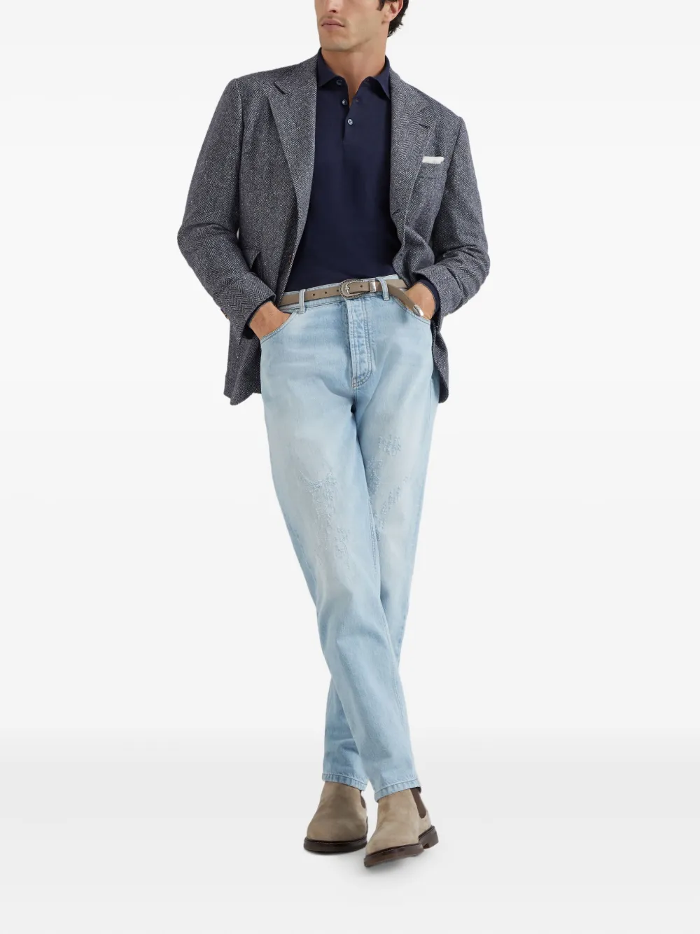 Brunello Cucinelli cotton polo sweater | Image 2