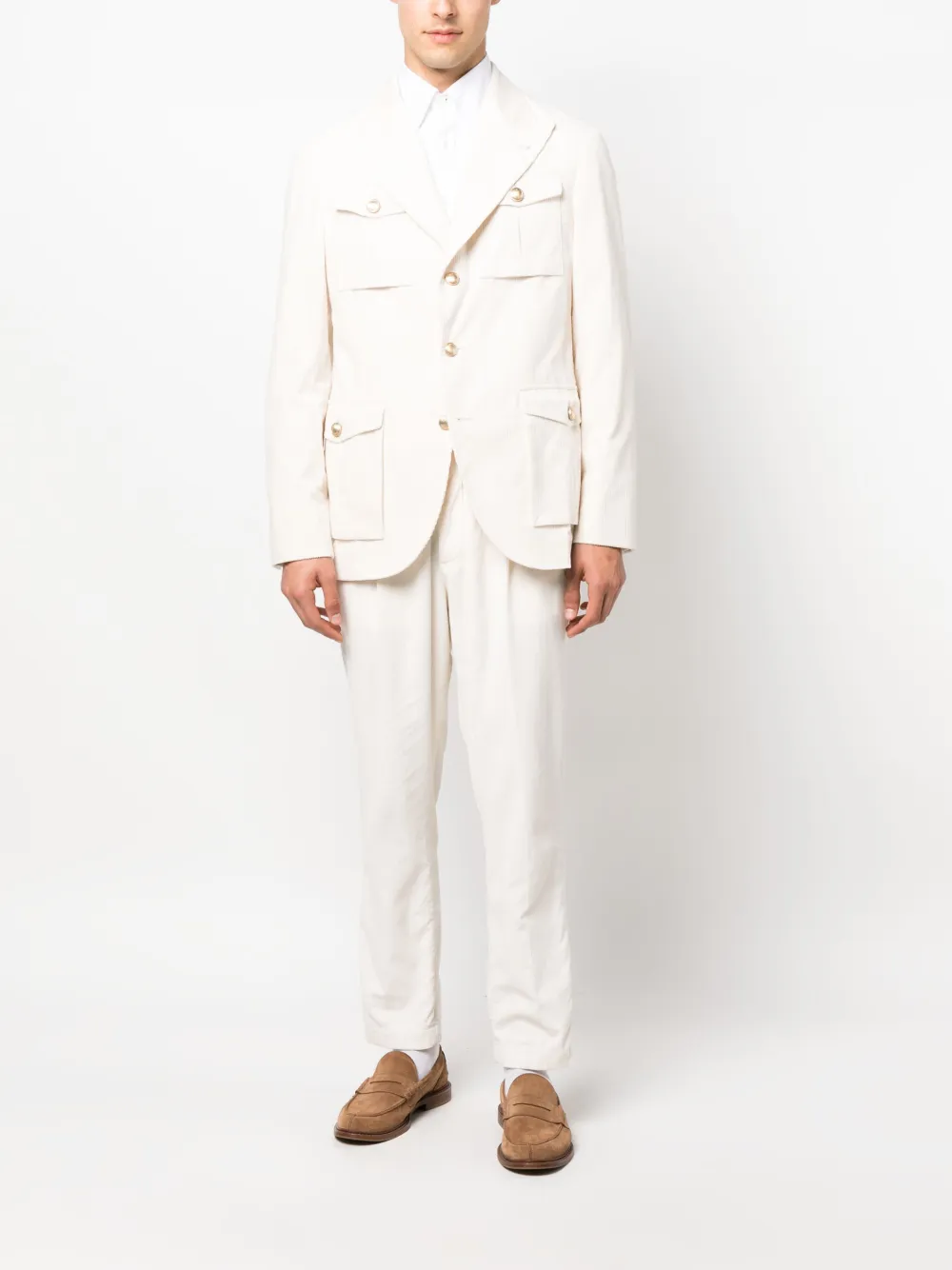 Brunello Cucinelli corduroy cotton trousers | Tapered Pants | Image 2