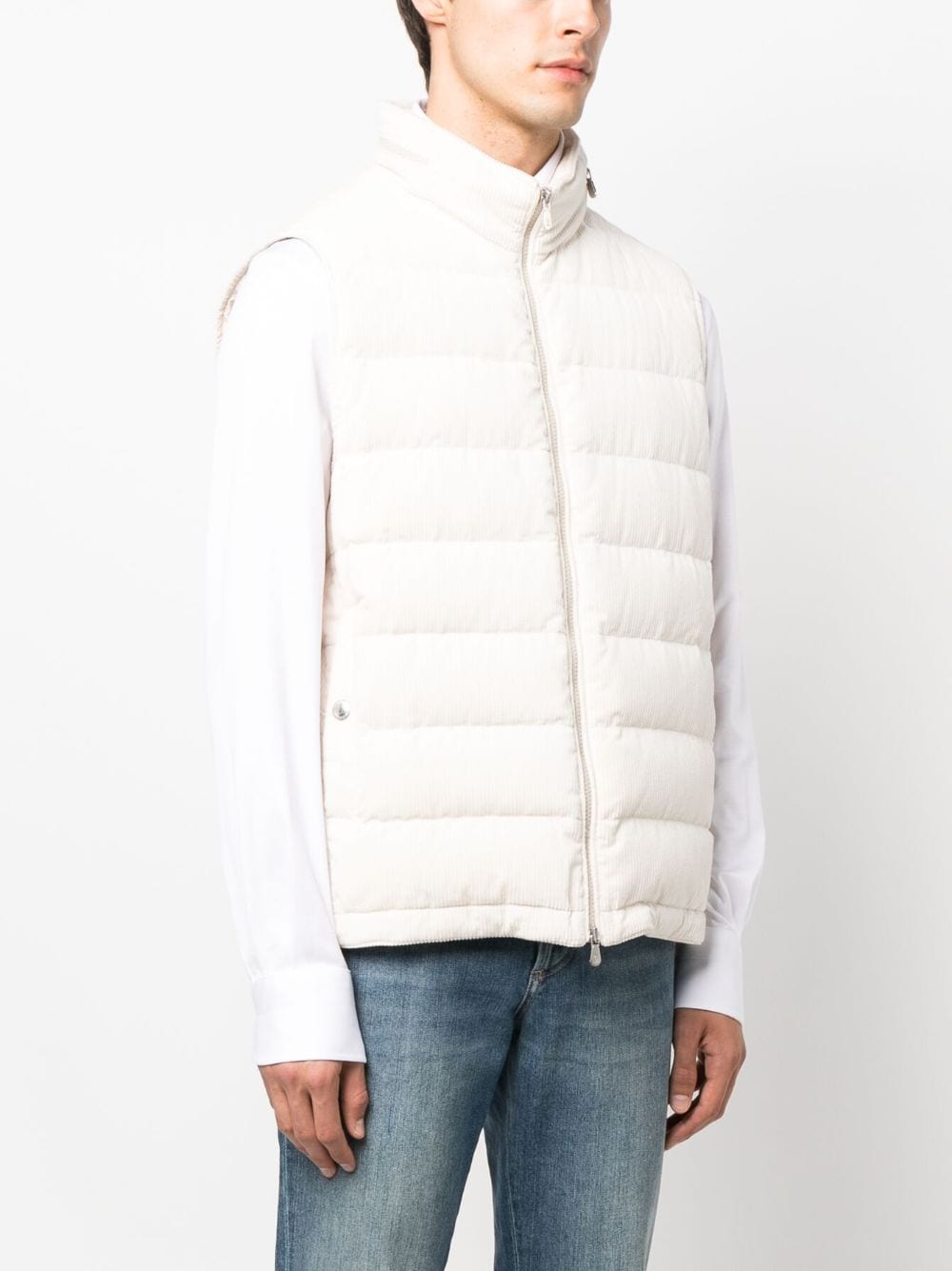 Brunello Cucinelli Corduroy Padded Down Gilet - Farfetch