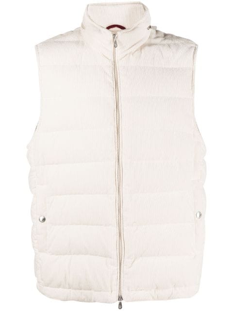 Brunello Cucinelli Ribfluwelen bodywarmer