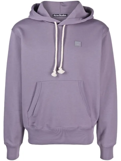 Acne Studios - logo-patch cotton hoodie