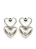 Nina Ricci Blow Up heart-charm earrings - Silver