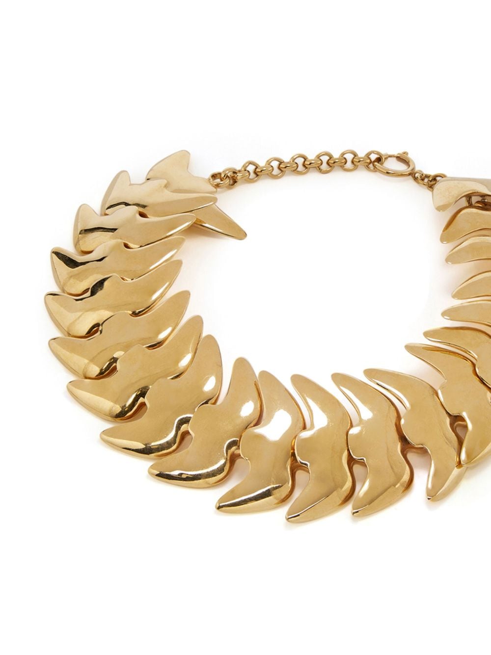 Shop Nina Ricci Bird Chain Necklace In Gold
