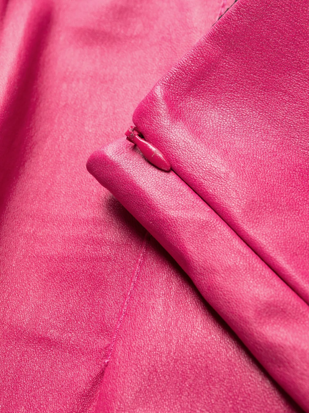 Amiri High-waisted Leather Flared Trousers In Pink