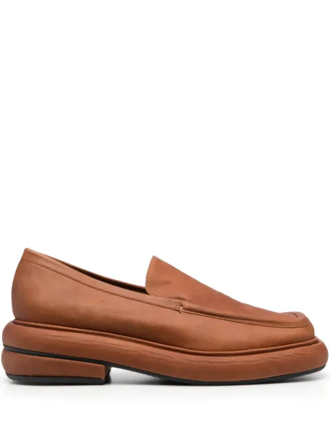 Eckhaus Latta Stacked slip-on suede loafers