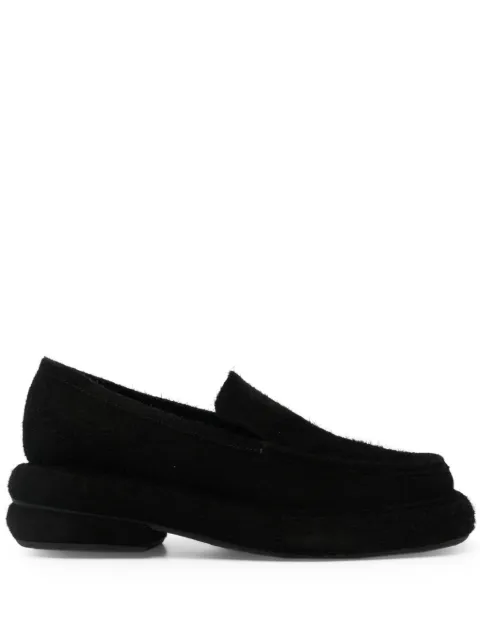 Eckhaus Latta Stacked slip-on suede loafers