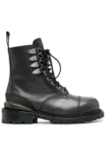 Toga Virilis Side Gore leather ankle boots - Grey