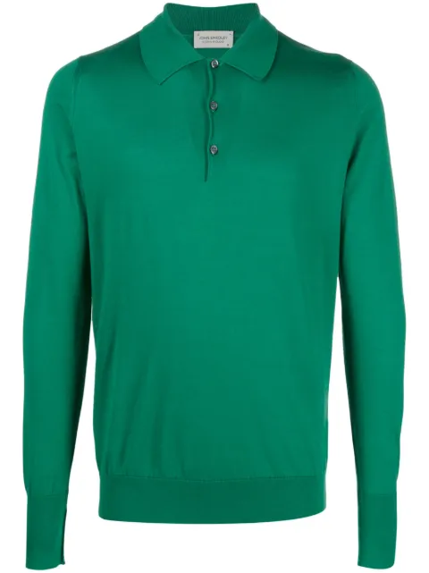 John Smedley Finchley long-sleeved polo shirt