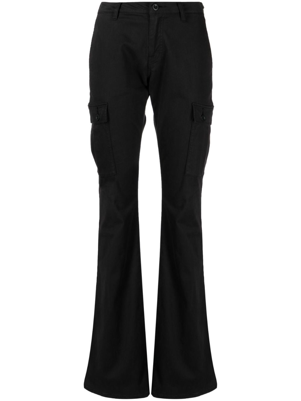 John Elliott Riley Low-rise Utility Bootcut Trousers In Black