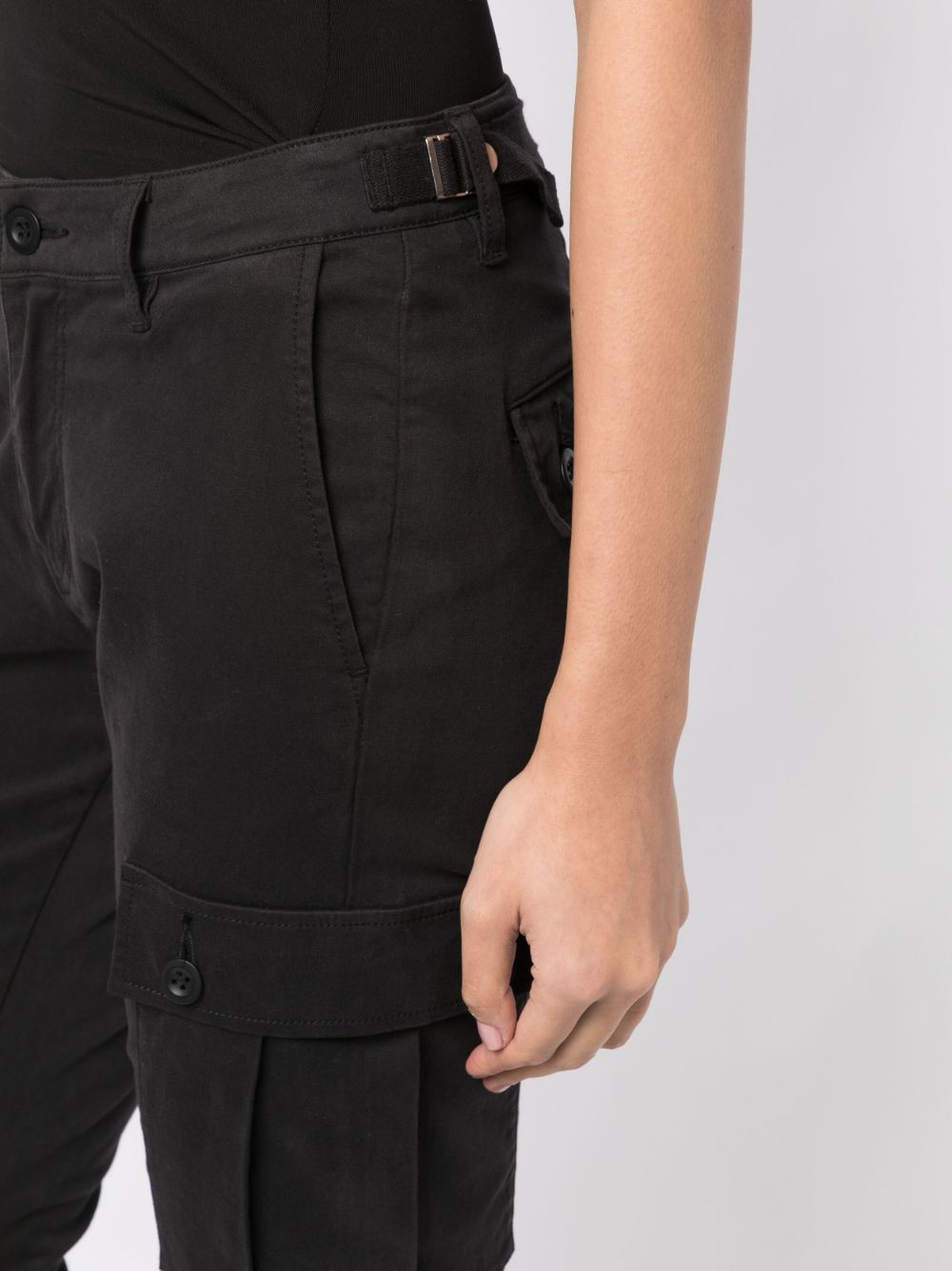 Shop John Elliott Riley Low-rise Utility Bootcut Trousers In Black