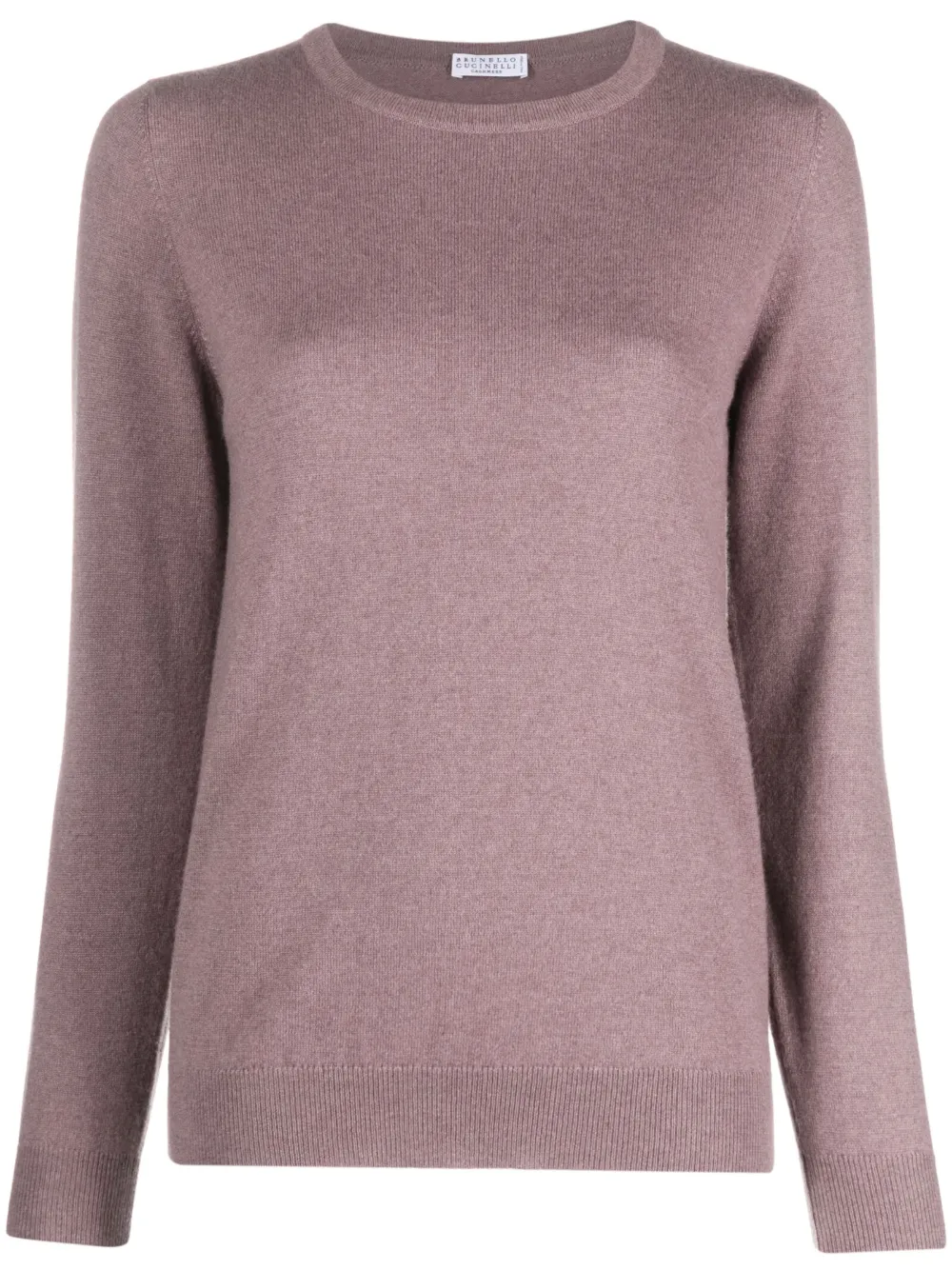 Brunello Cucinelli Trui met ronde hals Paars