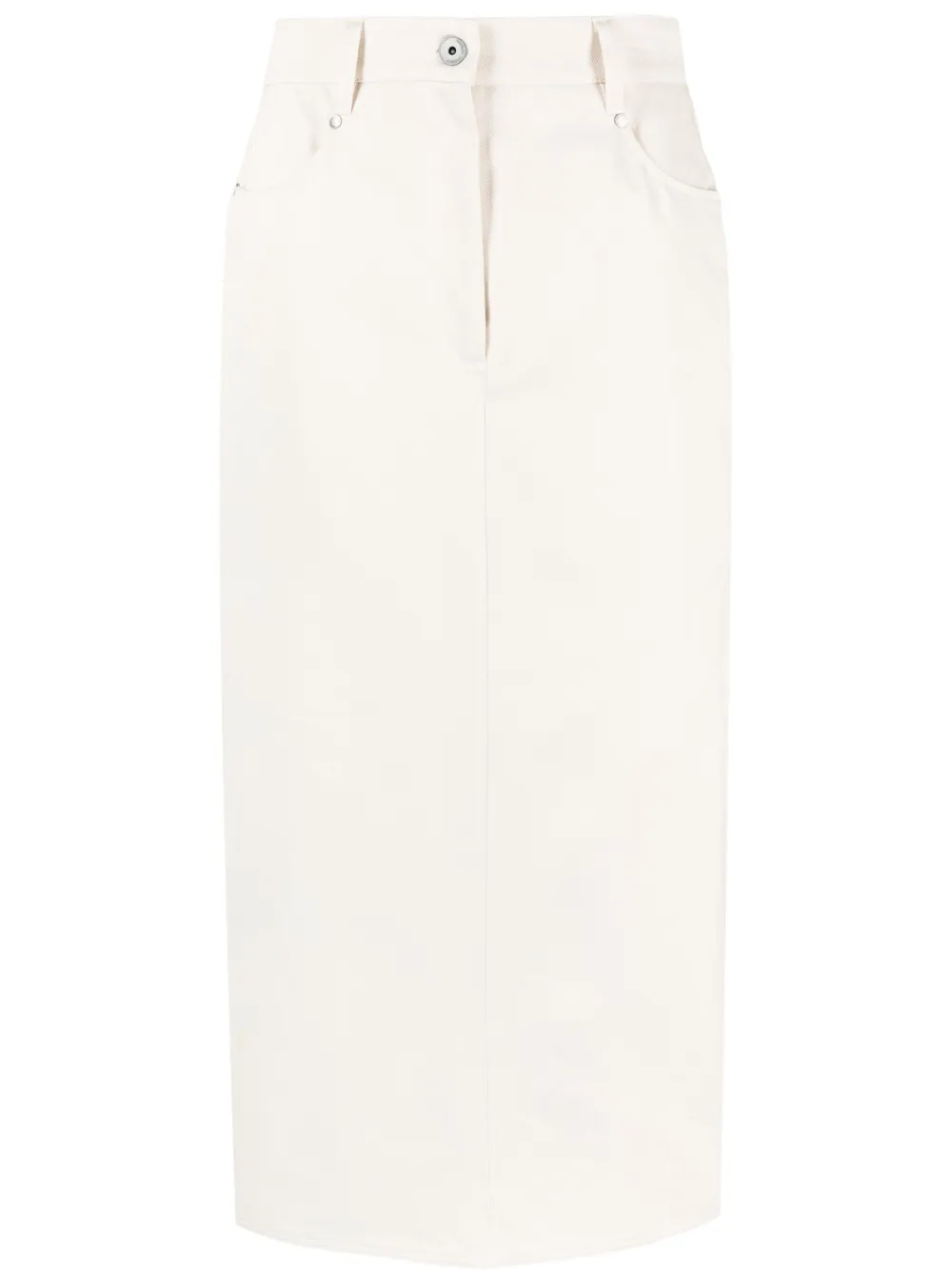 Brunello Cucinelli A-line Maxi Skirt In 中性色