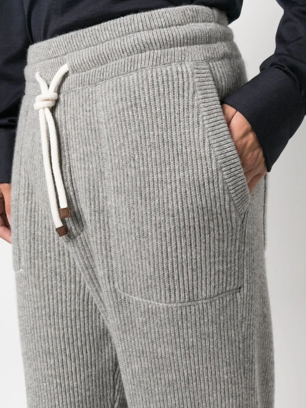 Brunello Cucinelli Trainingsbroek met trekkoord Grijs