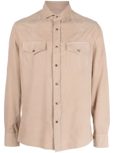 Brunello Cucinelli long-sleeve cotton shirt