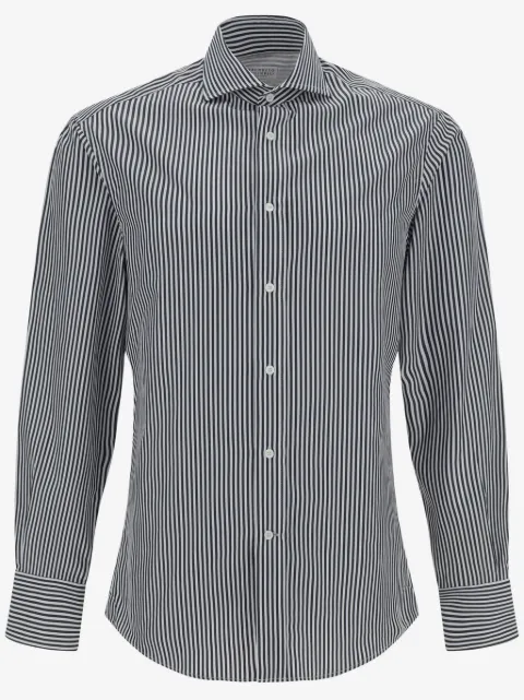 Brunello Cucinelli stripe-print cotton shirt