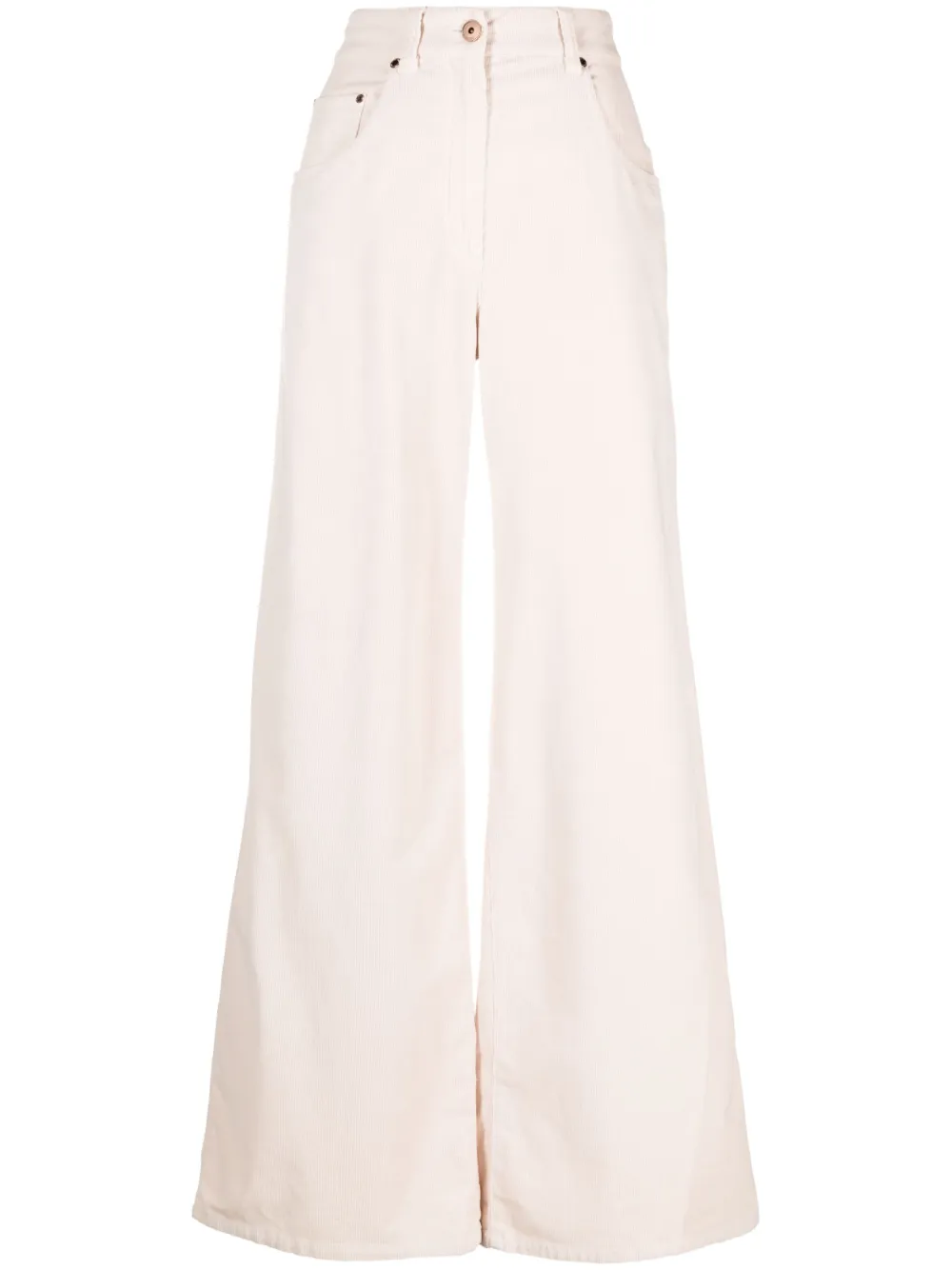 high-waist wide-leg jeans