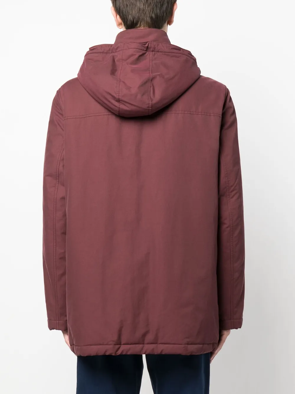 Brunello Cucinelli Padded Cotton-blend Parka In Red