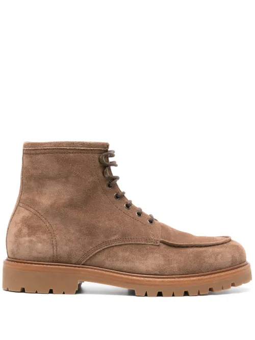 Bottines en daim à lacets - Brunello Cucinelli - Modalova