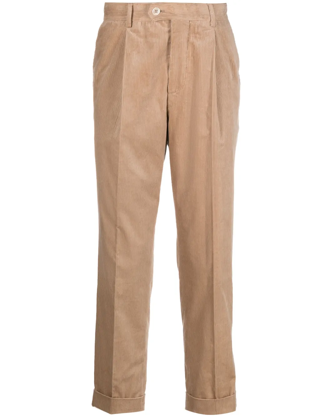 Brunello Cucinelli corduroy straight-leg trousers | Neutrals | Image 1