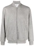 Brunello Cucinelli zip-up cashmere-blend cardigan - Grey