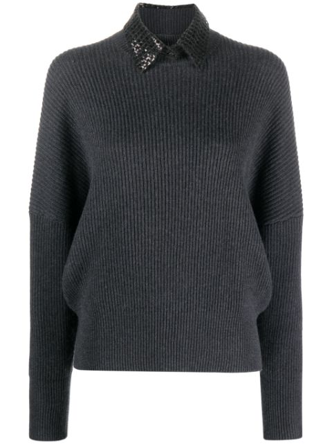 Brunello Cucinelli mock-neck cashmere jumper Women