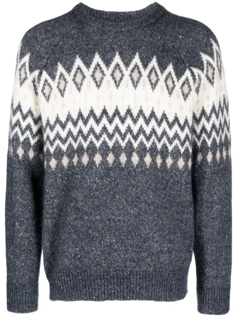 Brunello Cucinelli pull à motif de losanges