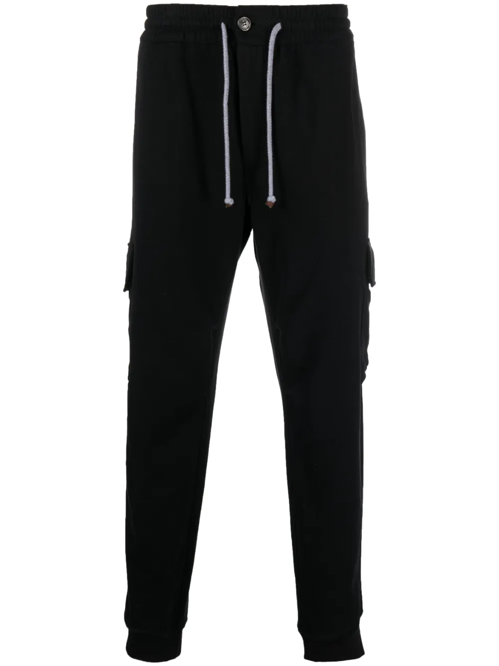 Brunello Cucinelli drawstring cargo cotton trousers | Black | Image 1