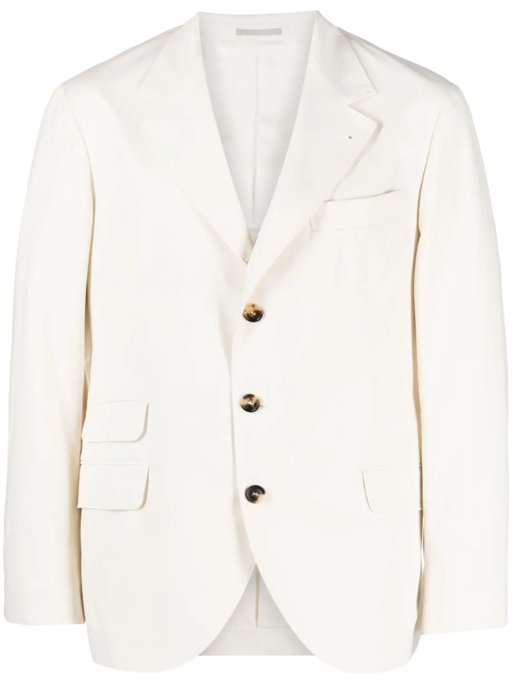 Brunello Cucinelli single-breasted blazer | Neutrals | Image 1