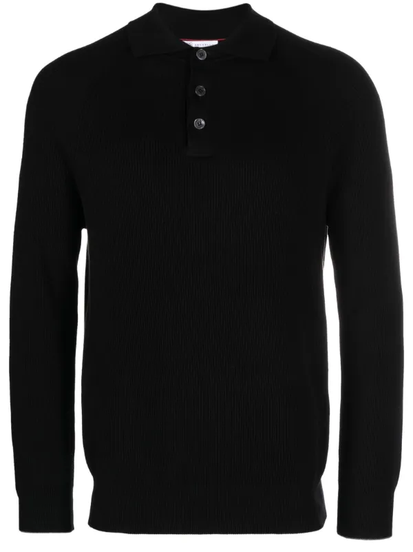 brunello cucinelli long sleeve polo