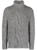 Brunello Cucinelli cable-knit roll-neck sweater - Grey