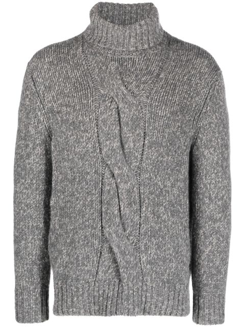 Brunello Cucinelli cable-knit roll-neck sweater Men