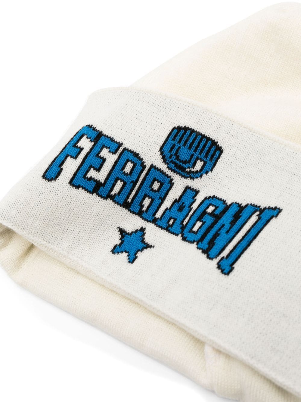 Image 2 of Chiara Ferragni intarsia-knit logo beanie