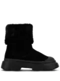 Hogan faux-fur suede boots - Black