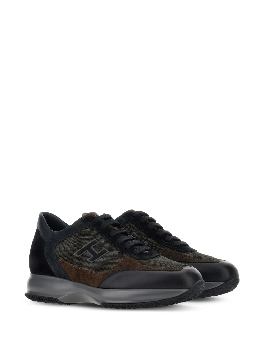 Hogan Interactive H Suede low-top Sneakers - Farfetch