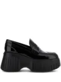 Hogan H-Stripes platform loafers - Black