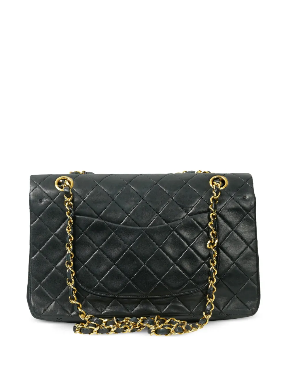 CHANEL Pre-Owned 1989-1991 schoudertas met dubbele omslag - Zwart