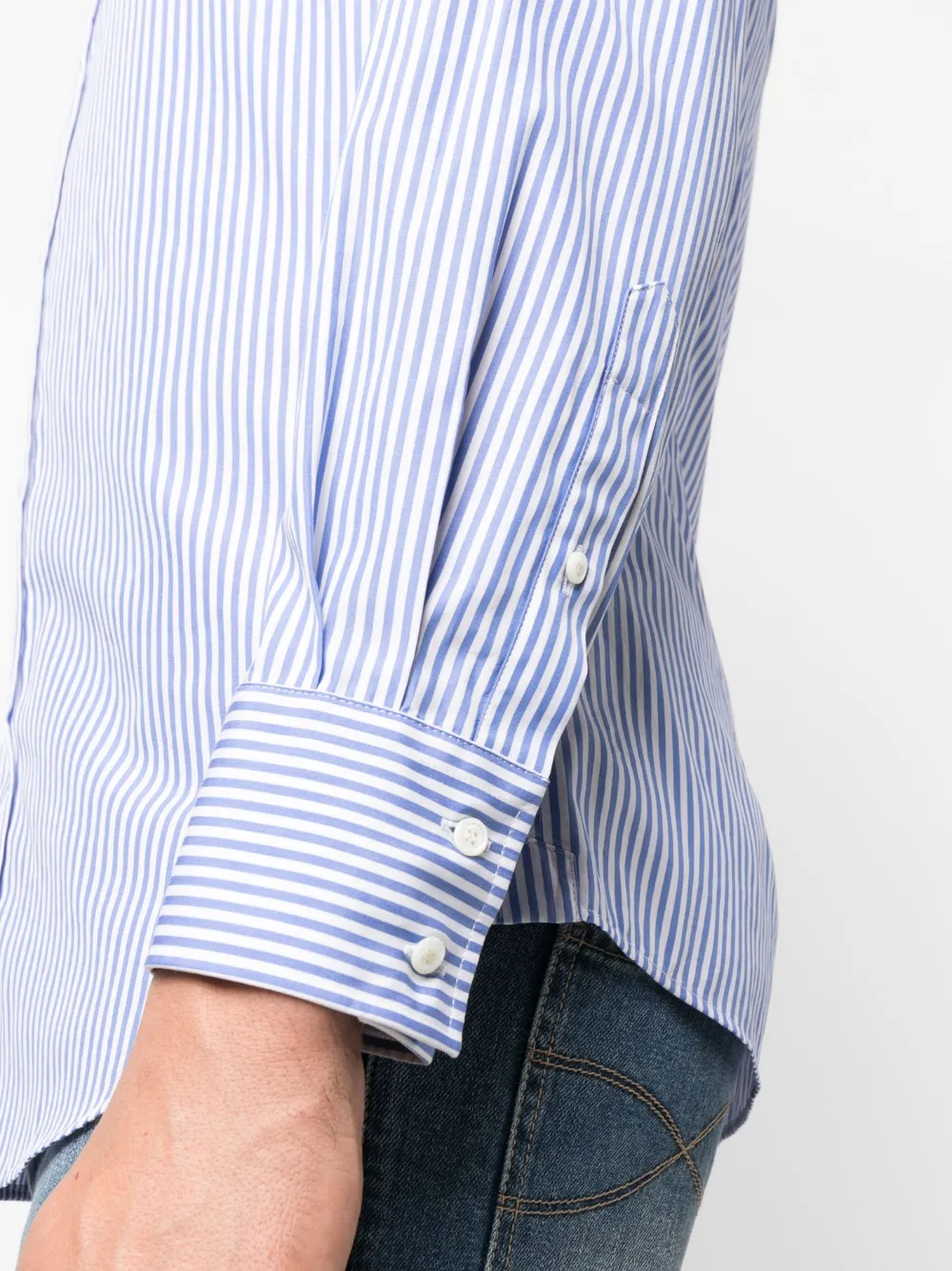Brunello Cucinelli Katoenen overhemd Blauw