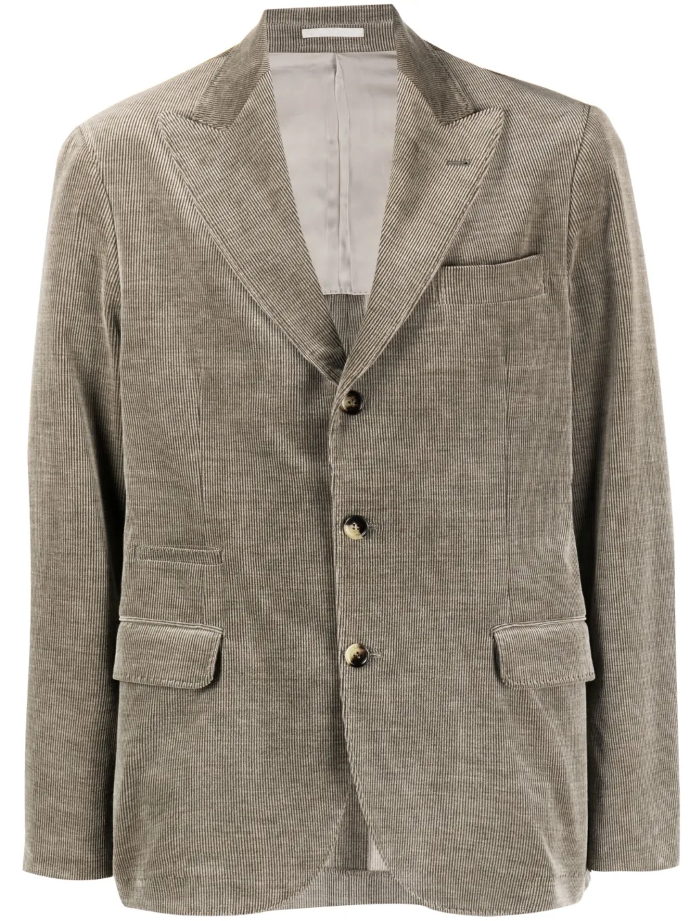 BRUNELLO CUCINELLI SINGLE-BREASTED CORDUROY BLAZER 