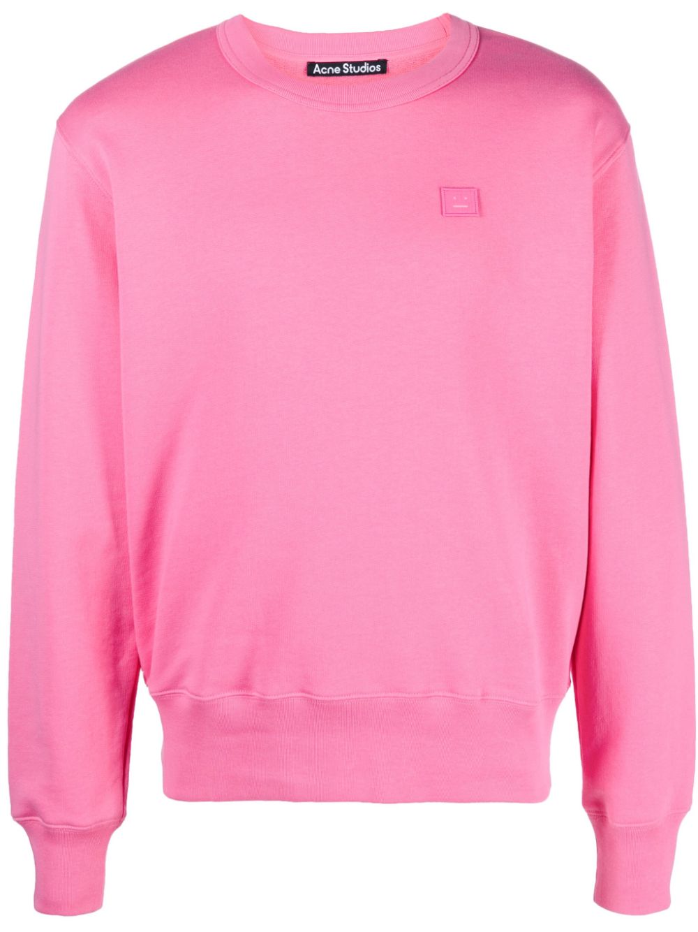 ACNE STUDIOS LOGO-PATCH COTTON SWEATSHIRT