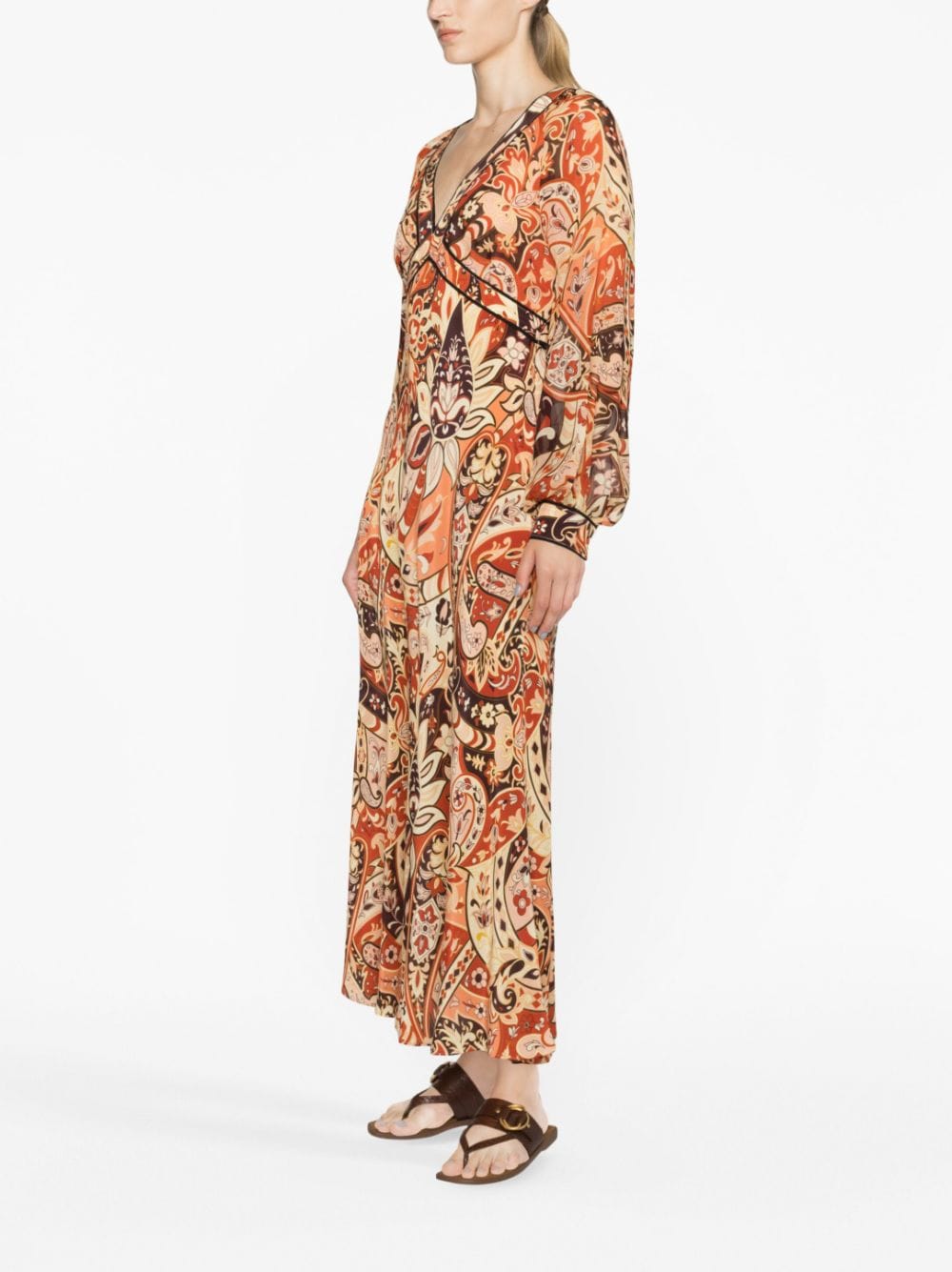 Rixo Ayla paisley-print Silk Maxi Dress - Farfetch