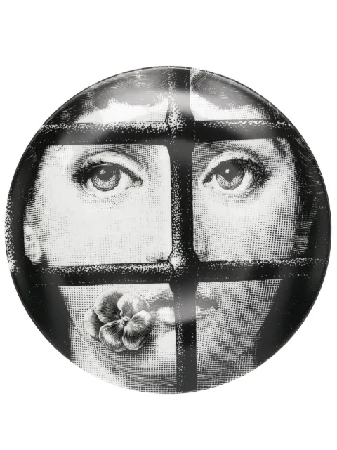 Fornasetti plato con estampado gráfico