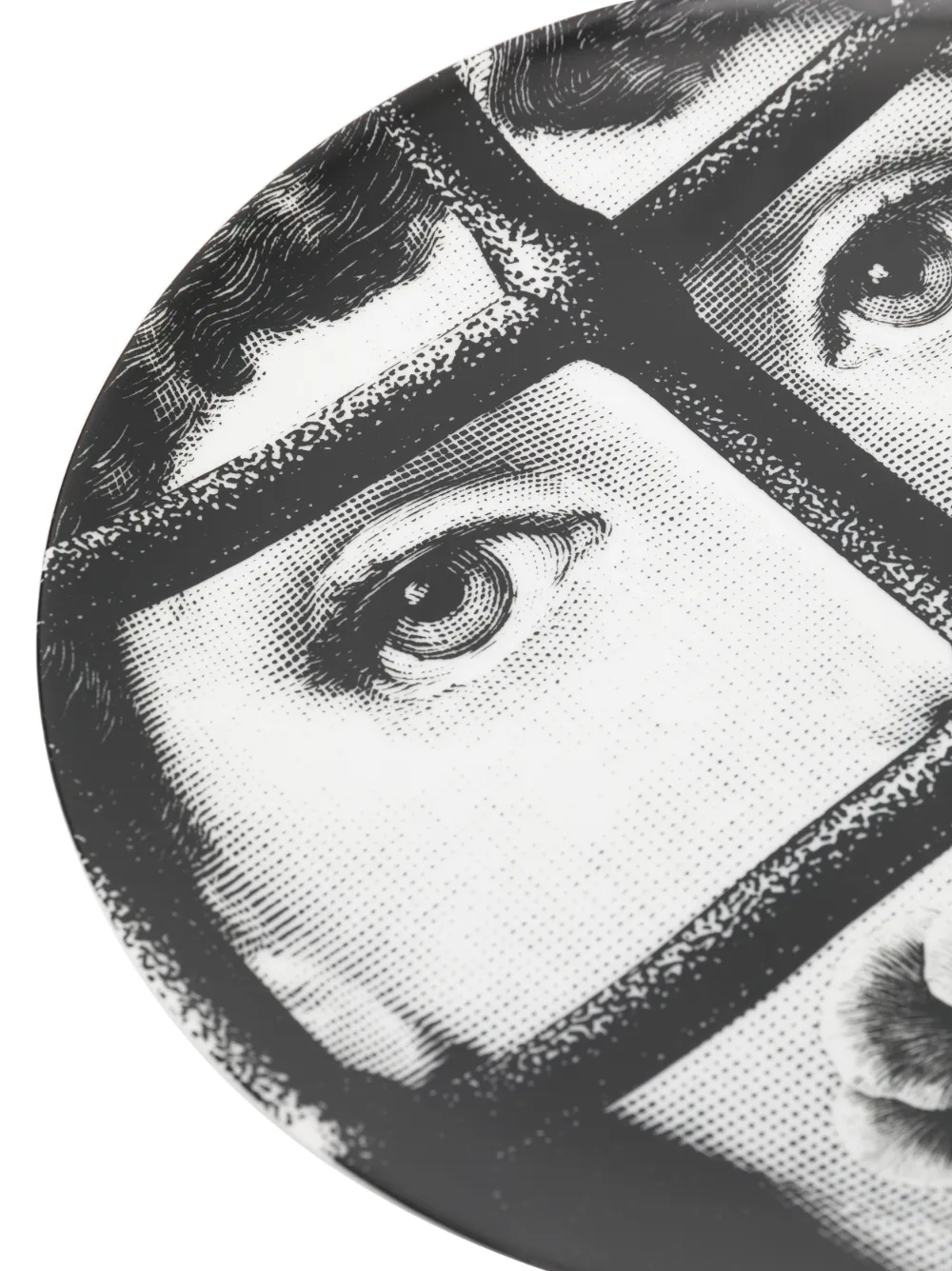 Fornasetti Graphic-print Plate In White
