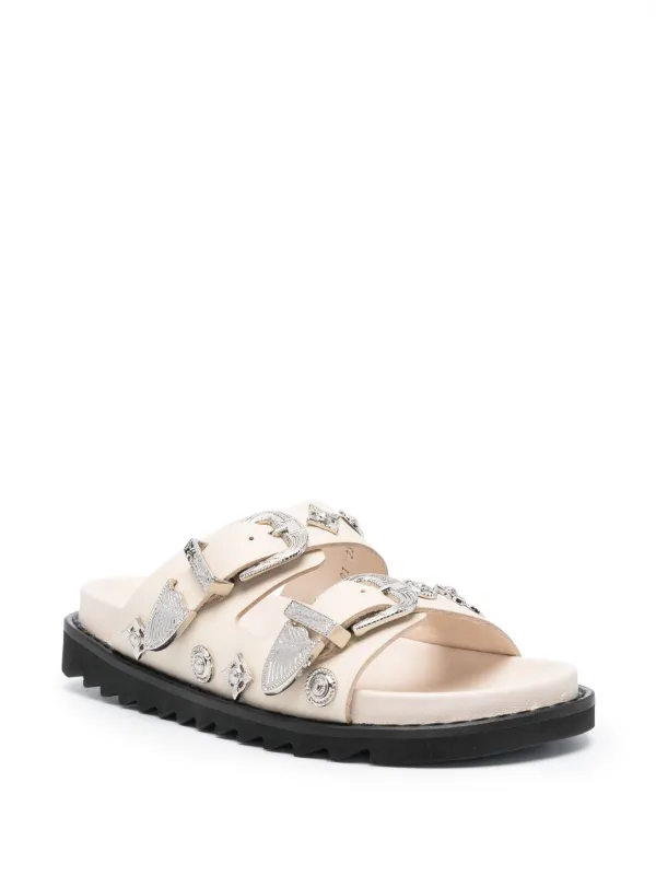 TOGA PULLAサンダル Toga Pulla スタッズディテール サンダル | ブラック | FARFETCH JP